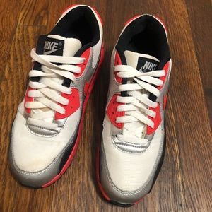 Nike Air Max Sneakers Red/White/Silver/Black